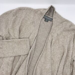 Barefoot Dreams Womens CozyChic Lite Knit Open Front Tan Cardigan Cozy Size S/M